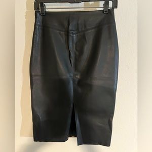 Express High Waisted Faux Leather Pencil Skirt